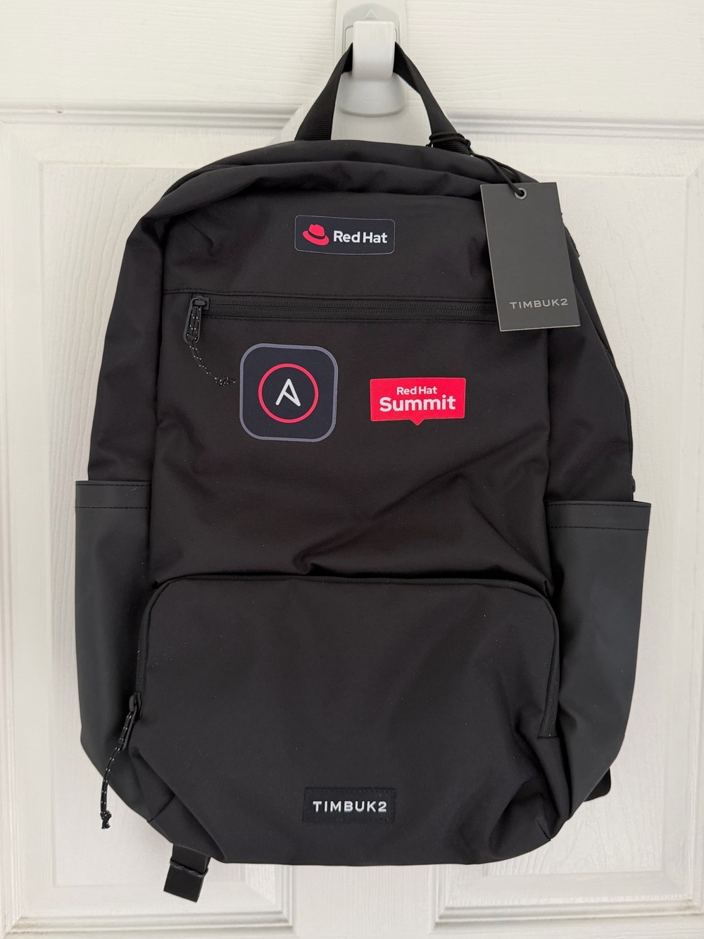 Timbuk2 Black Incognito Core Pack Backpack RedHat RedHat Summit & Ansible Logo